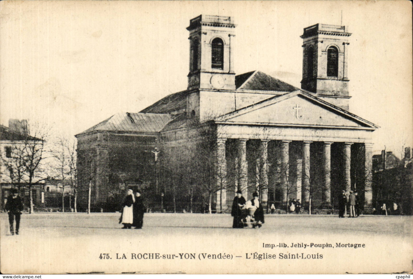 CPA La Roche sur Yon Eglise Saint Louis