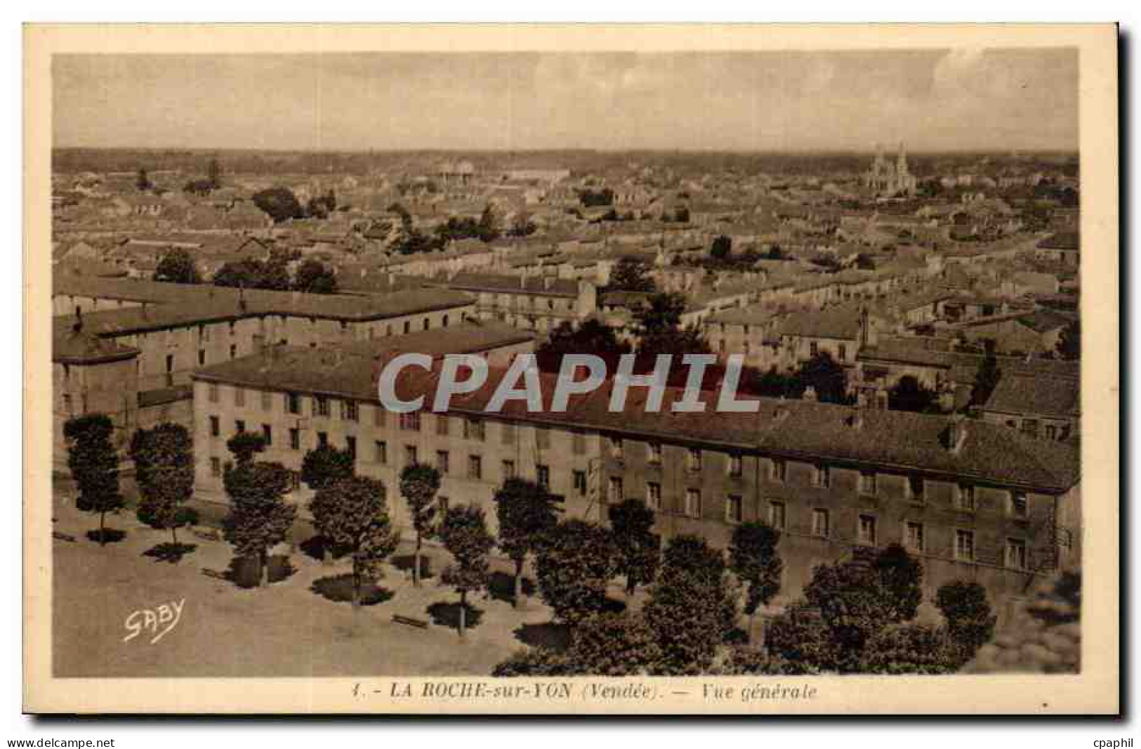 CPA La Roche sur Yon Vue generale