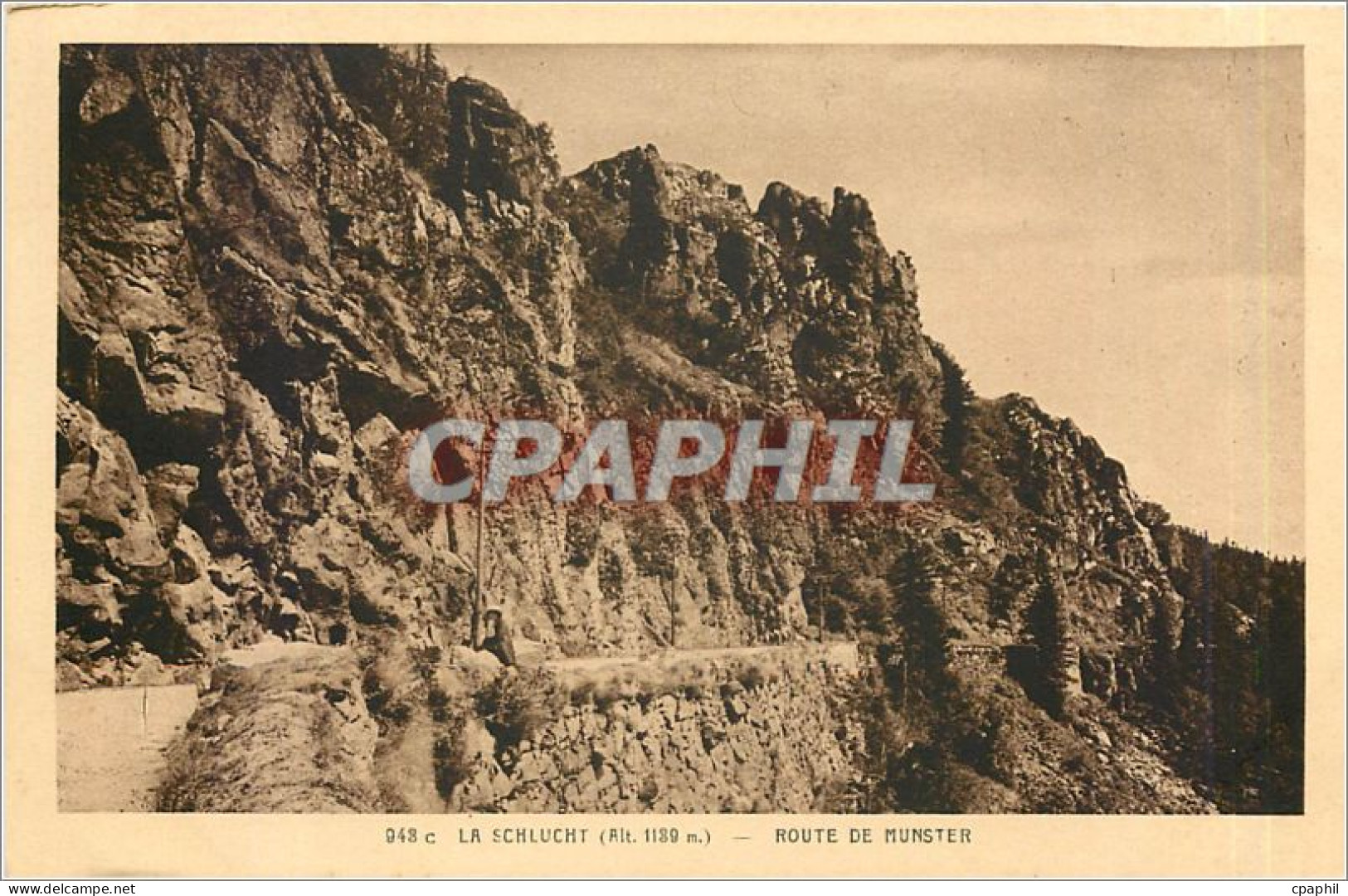 CPA LA SCHULUCHT-Route de Munster