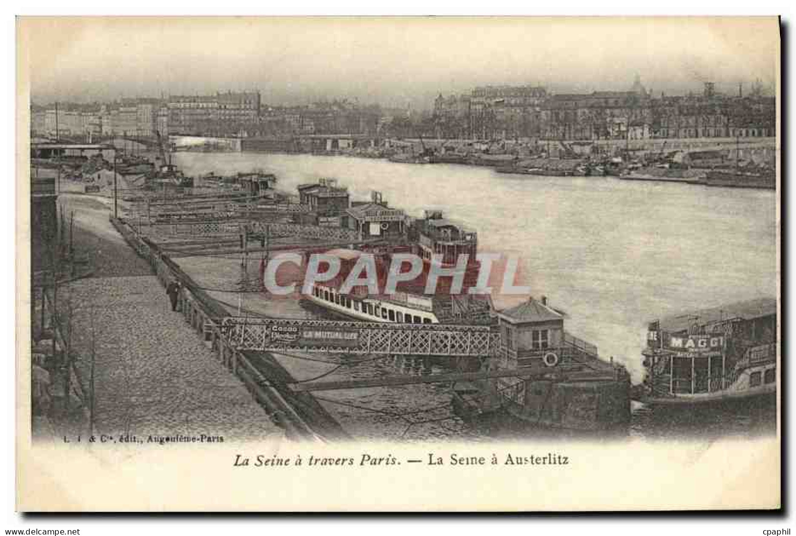 CPA La Seine a travers Paris La Seine a Austerlitz