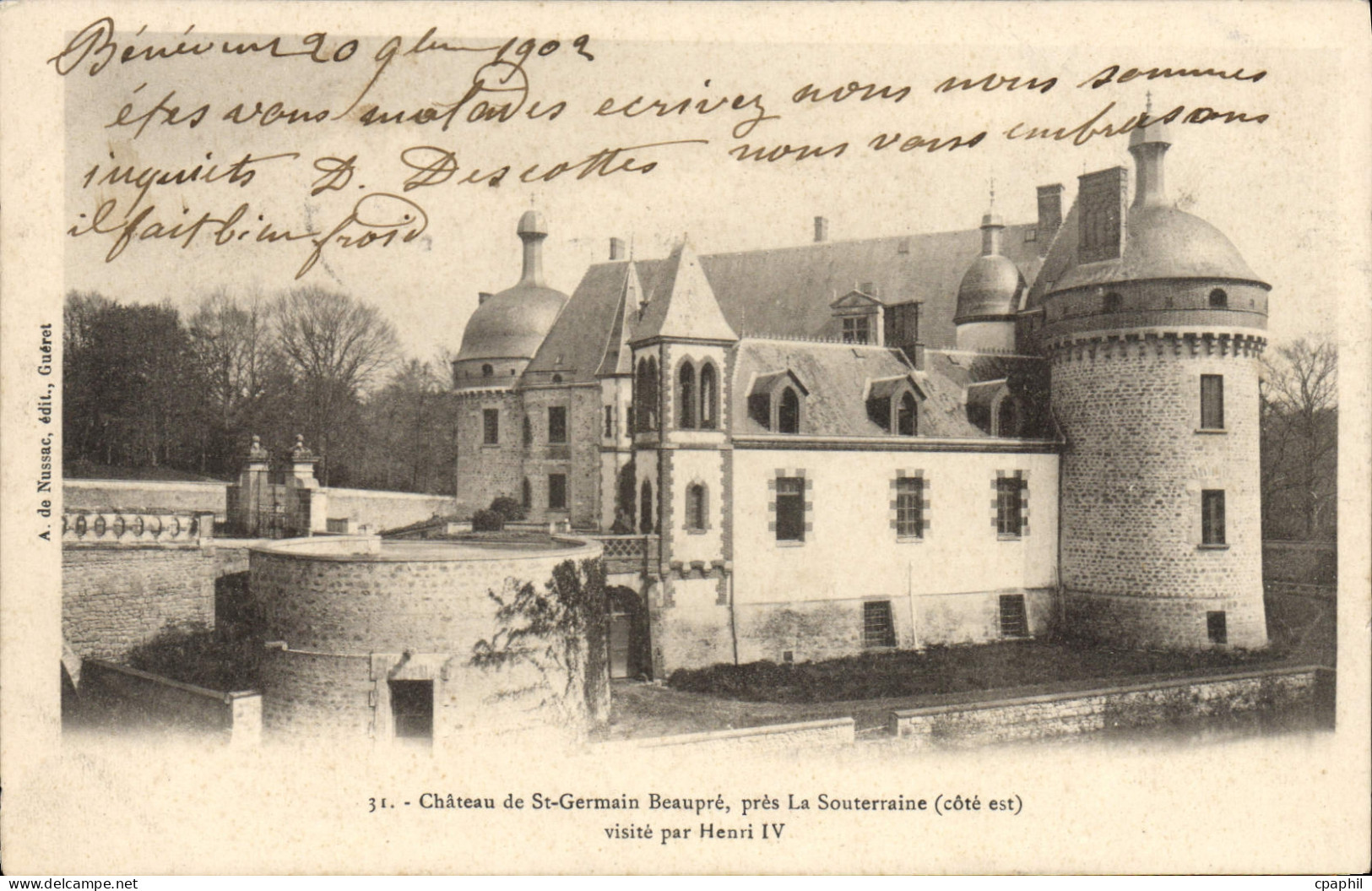 CPA La Souterraine Chateau De St Germain Beaupré