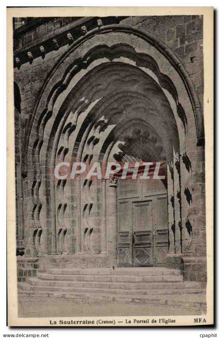 CPA La Souterraine Le Portail de l'Eglise