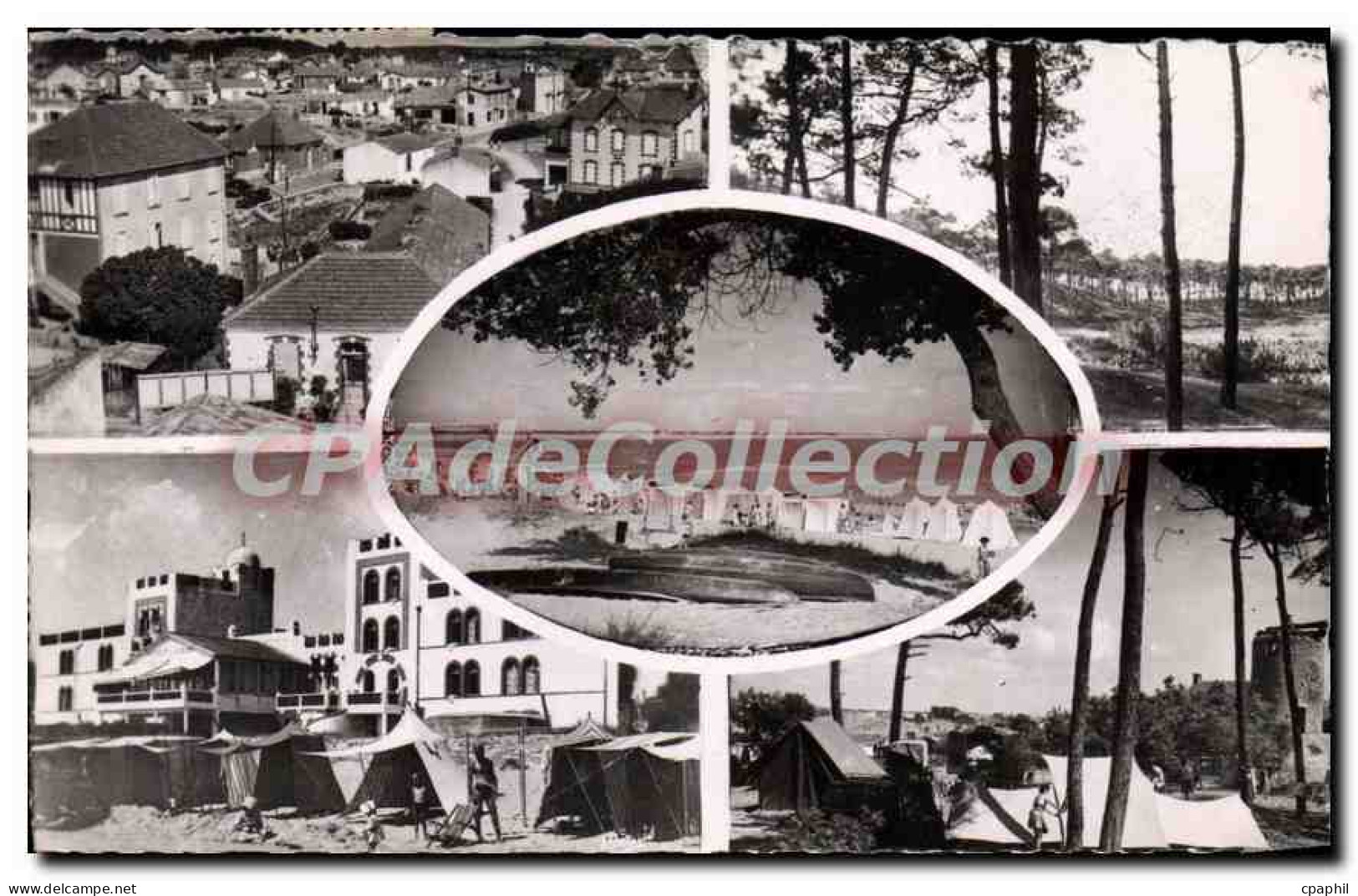 CPA La Tranche Sur Mer Vue Generale L'air De La Mer Sapins hotel camping