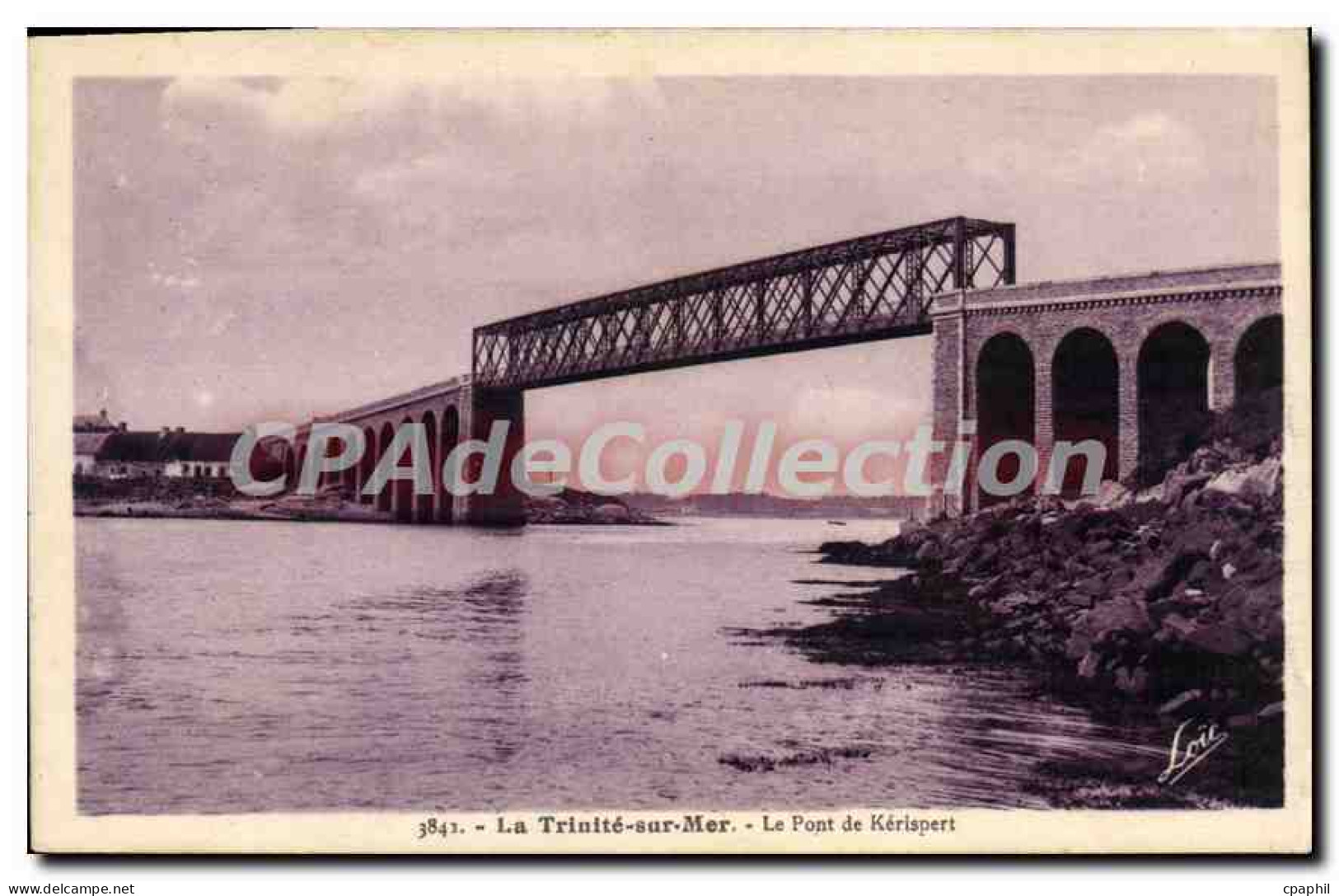CPA La Trinite Sur Mer Le Pont De Kérispert
