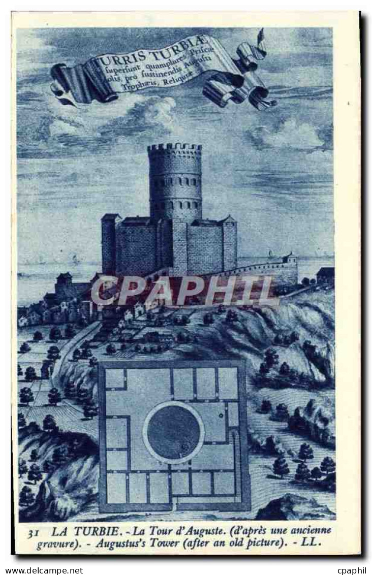 CPA La Turbie La Tour d'Auguste