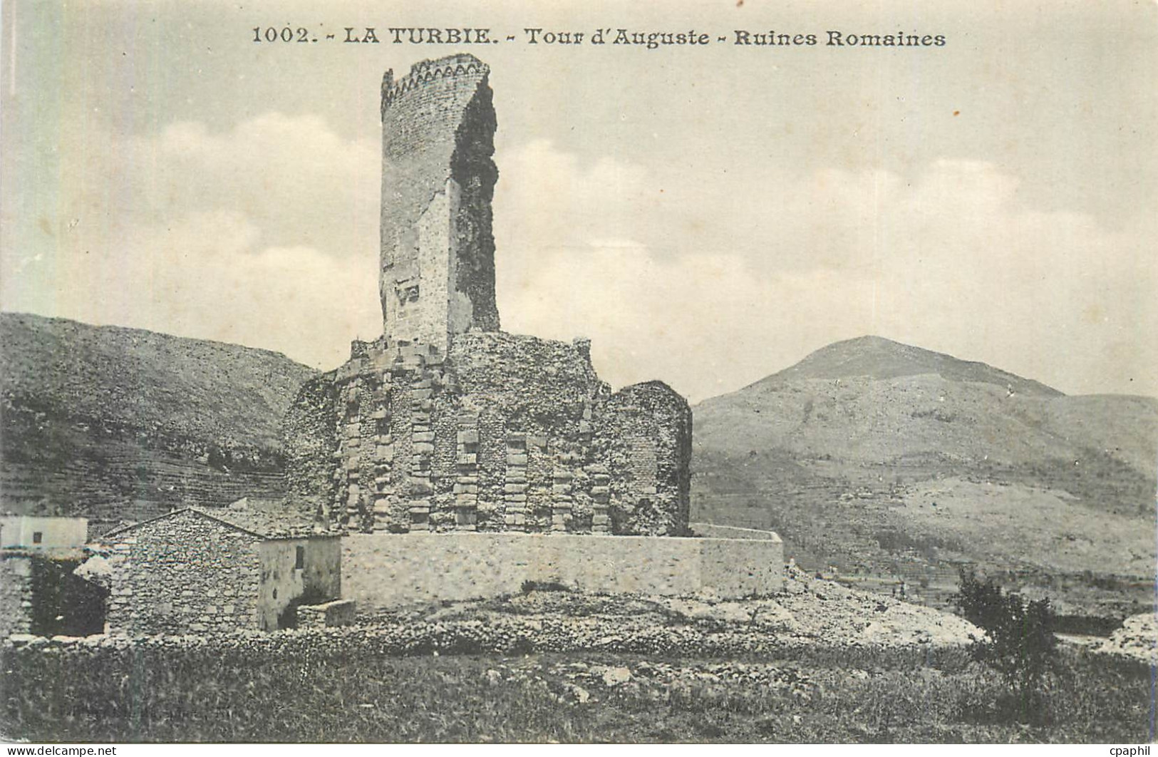 CPA la Turbie Tour d'Auguste Ruines Romaines