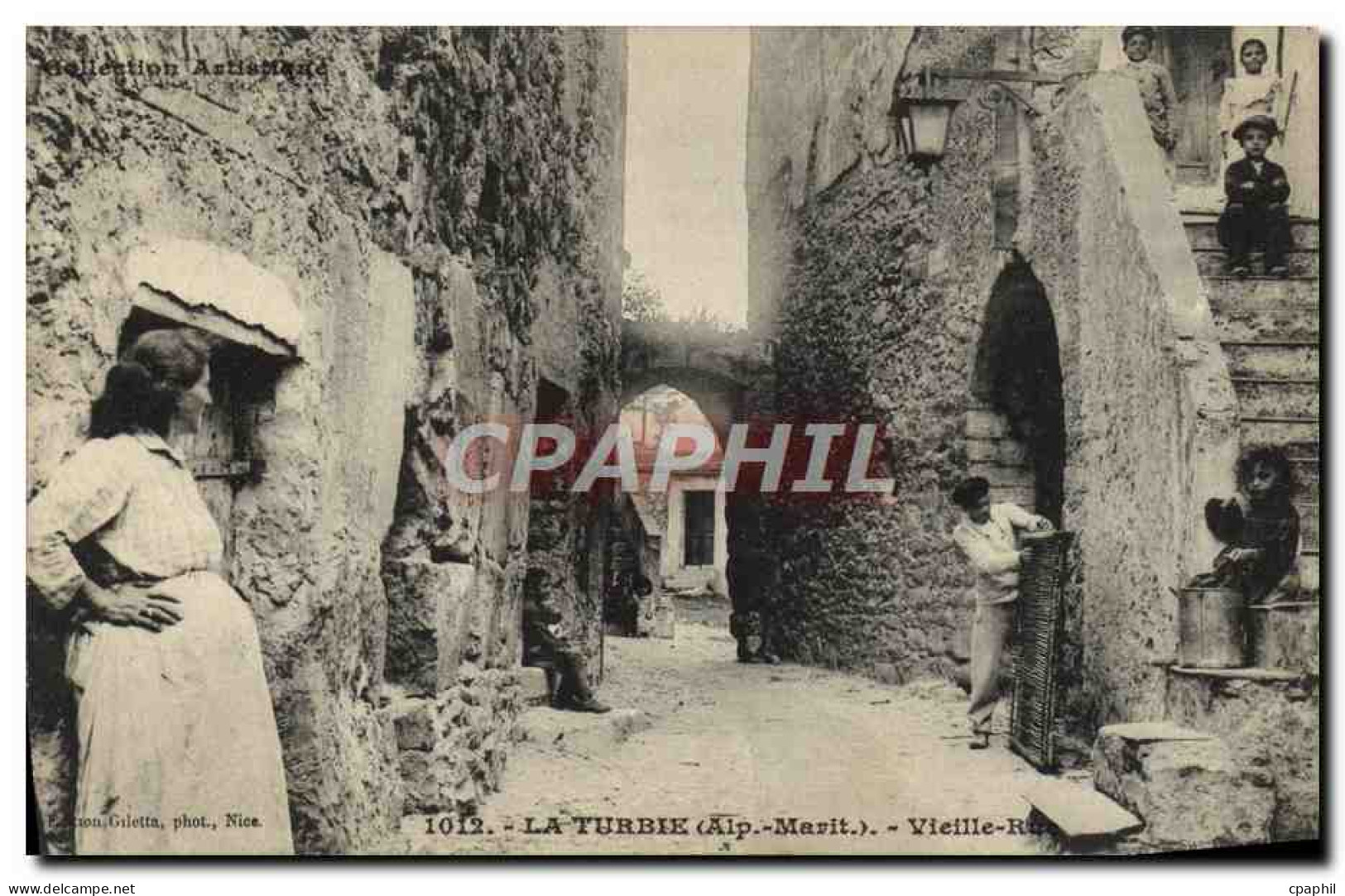 CPA La Turbie Vieille Rue