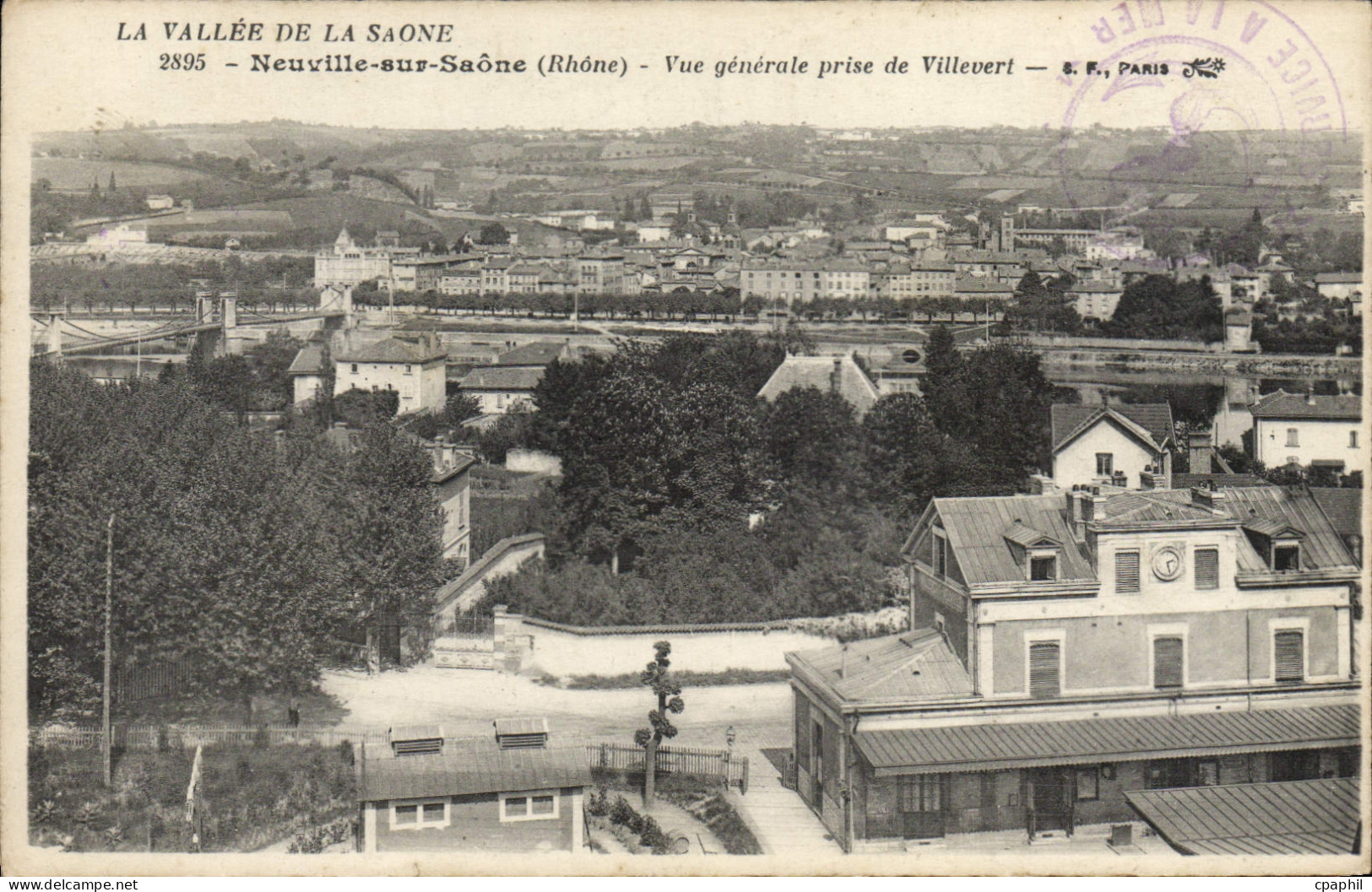 CPA La Vallee De La Saone Neuville Sur Saone Vue generale prise de Villevert