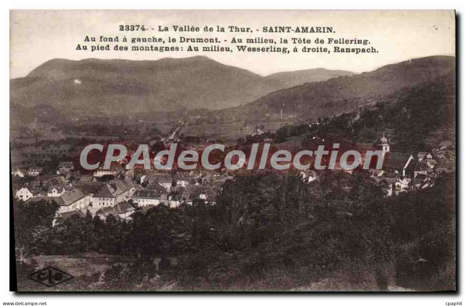 CPA La Vallee de la Thur Saint Amarin