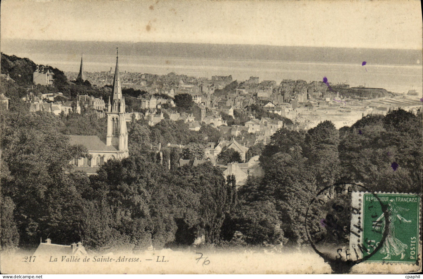 CPA La Vallee de Sainte Adresse