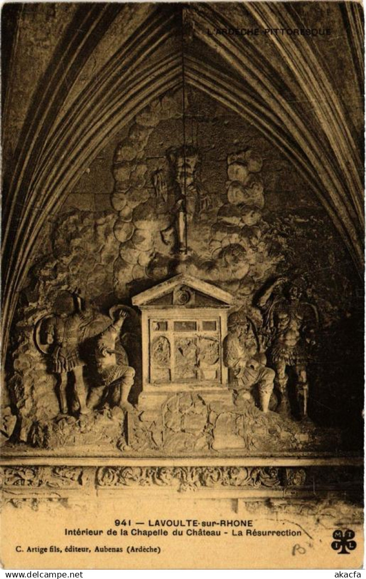 CPA La VOULTE-sur-RHONE Intérieur de la Chapelle du Chateau (660612)