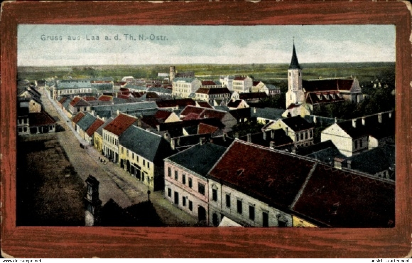CPA Laa an der Thaya in Niederösterreich, Gesamtansicht
