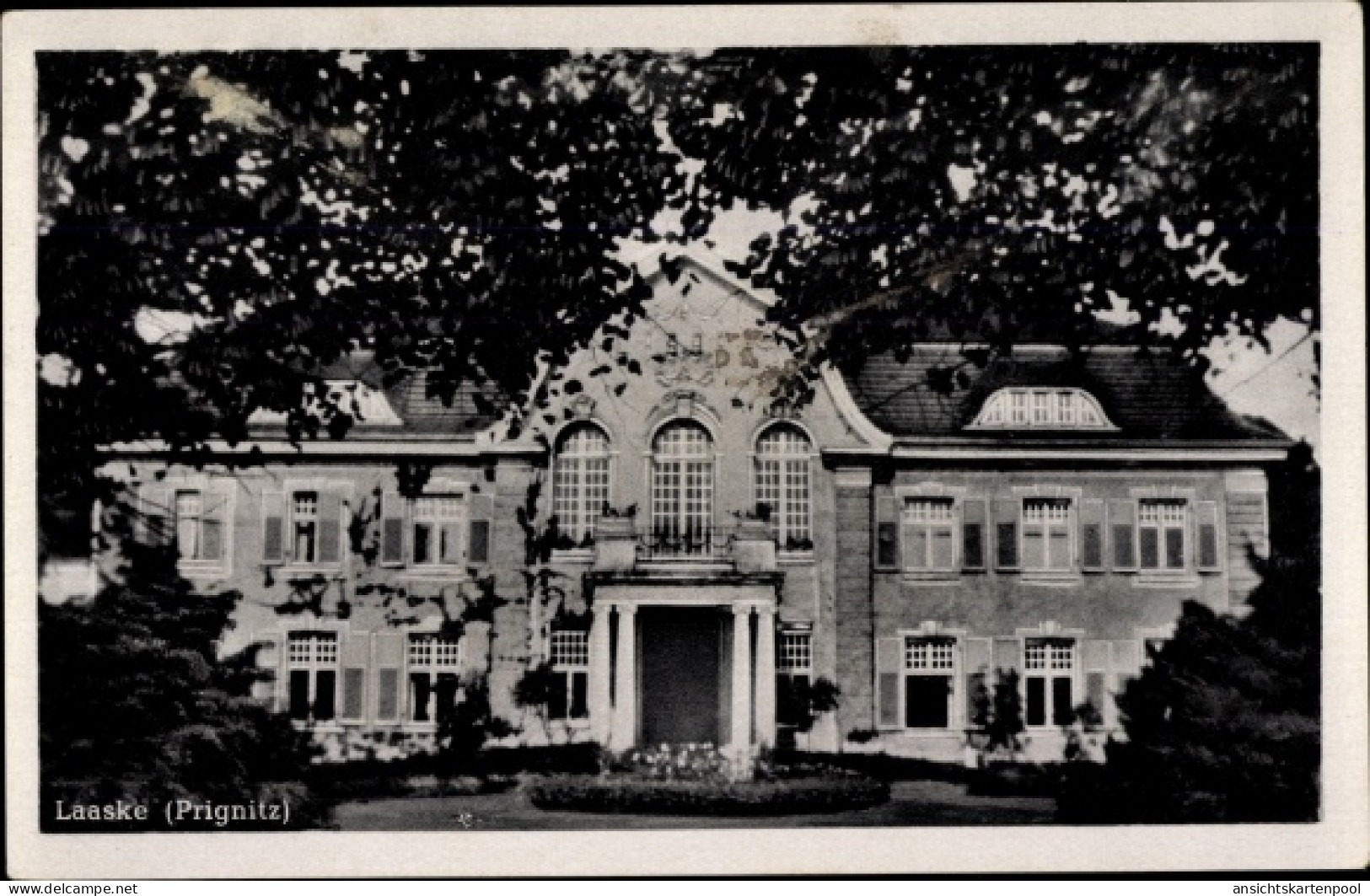 CPA Laaske Putlitz in der Prignitz, Blick auf das Herrenhaus