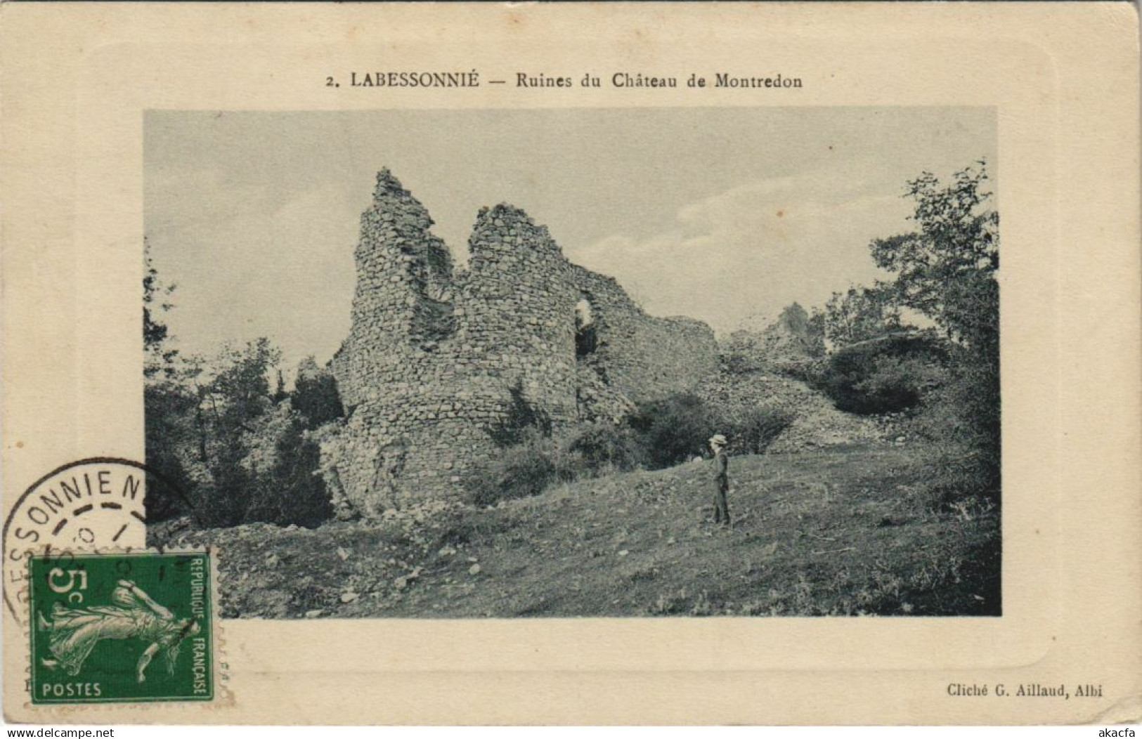 CPA LABESSONNIE Ruines du Chateau de Montredon (1087748)