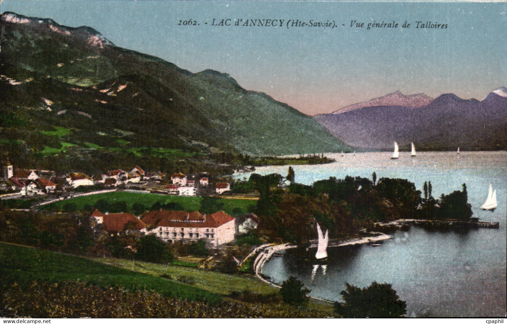 CPA lac d'Annecy Vue generale de Talloires
