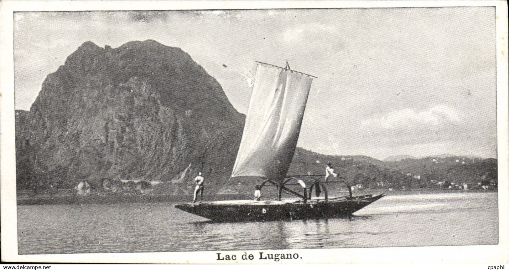 CPA Lac De Lugano Bateau