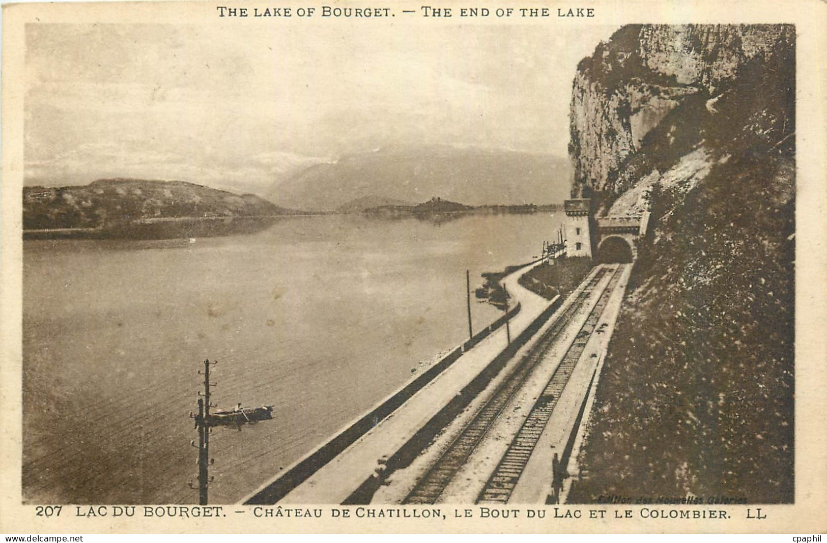 CPA Lac du Bourget Chateau de Chatillon Le Bout du Lac et le Colombier