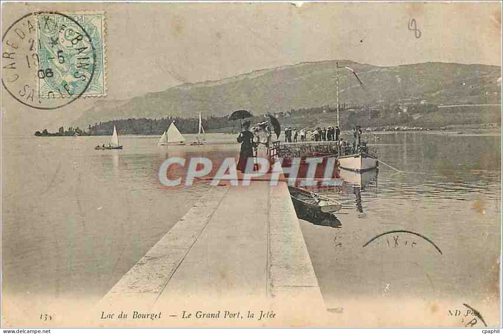 CPA Lac du Bourget Le Grand Port la Jetee
