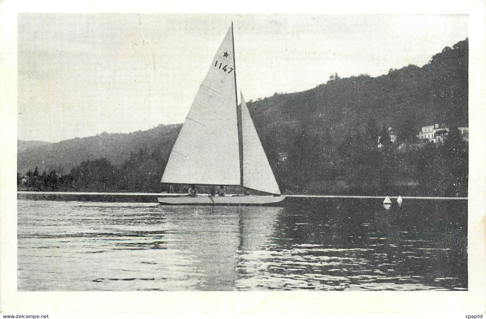 CPA LAC MAJEUR Bateau