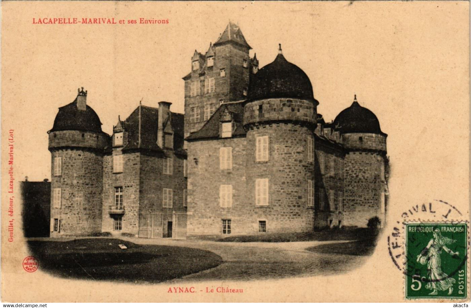 CPA LACAPELLE-MARIVAL et ses Env. - Aynac - Le Chateau (654111)