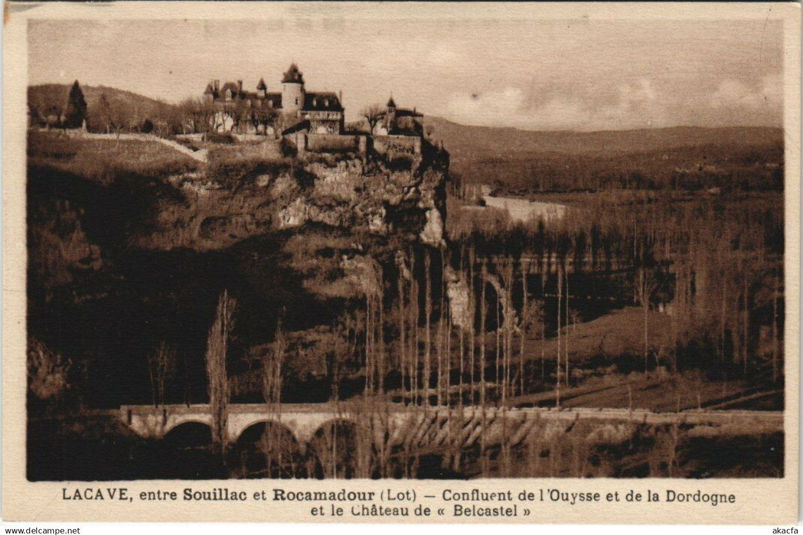 CPA LACAVE, entre SOUILLACet ROCAMADOUR - Confluent de l'Ouysse (122980)