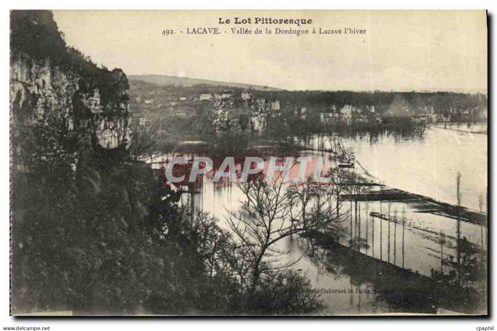 CPA Lacave Vallee de la Dordogne a Lacave l hiver