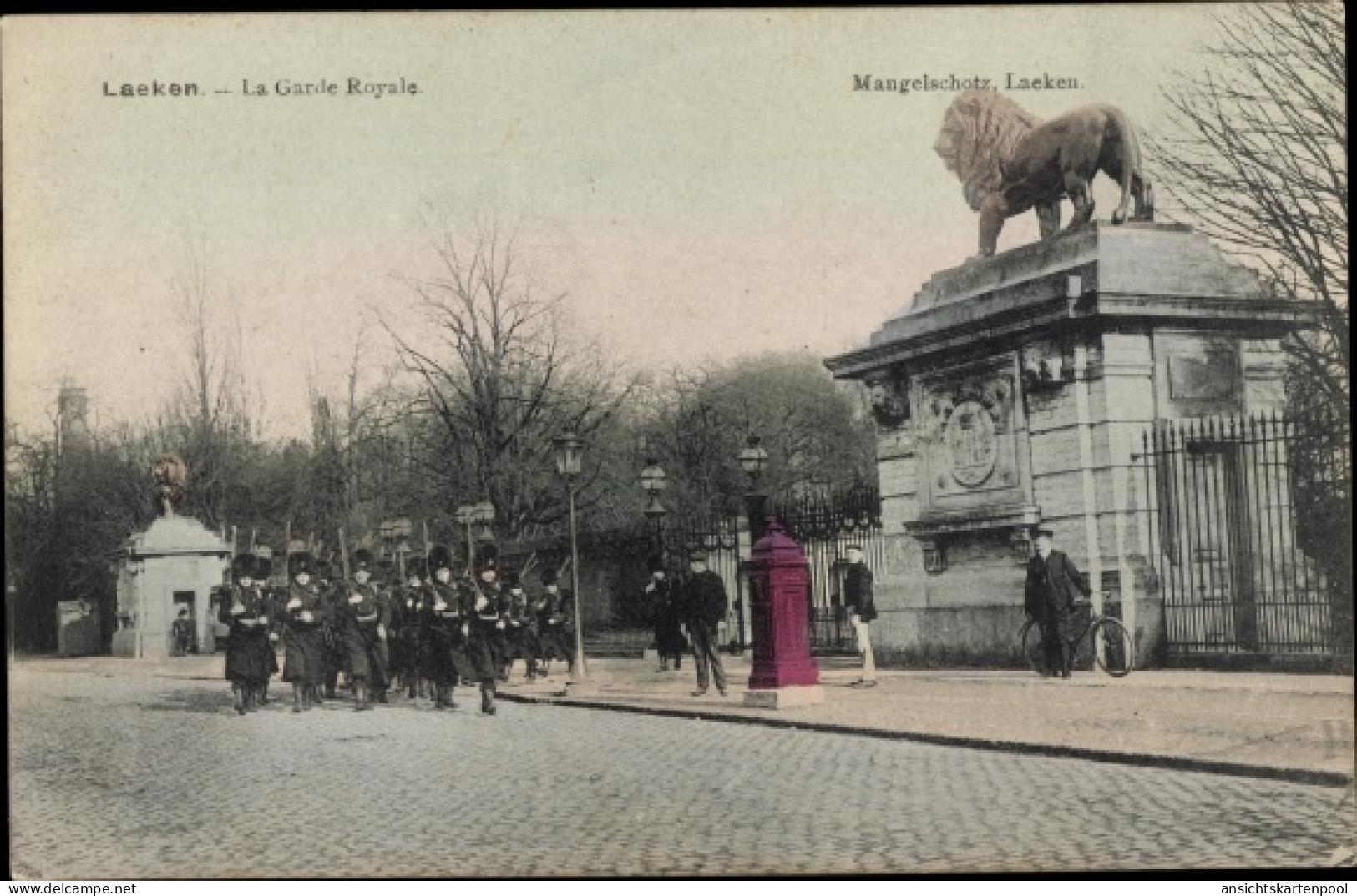 CPA Laeken Brüssel Brüssel, Die königliche Garde