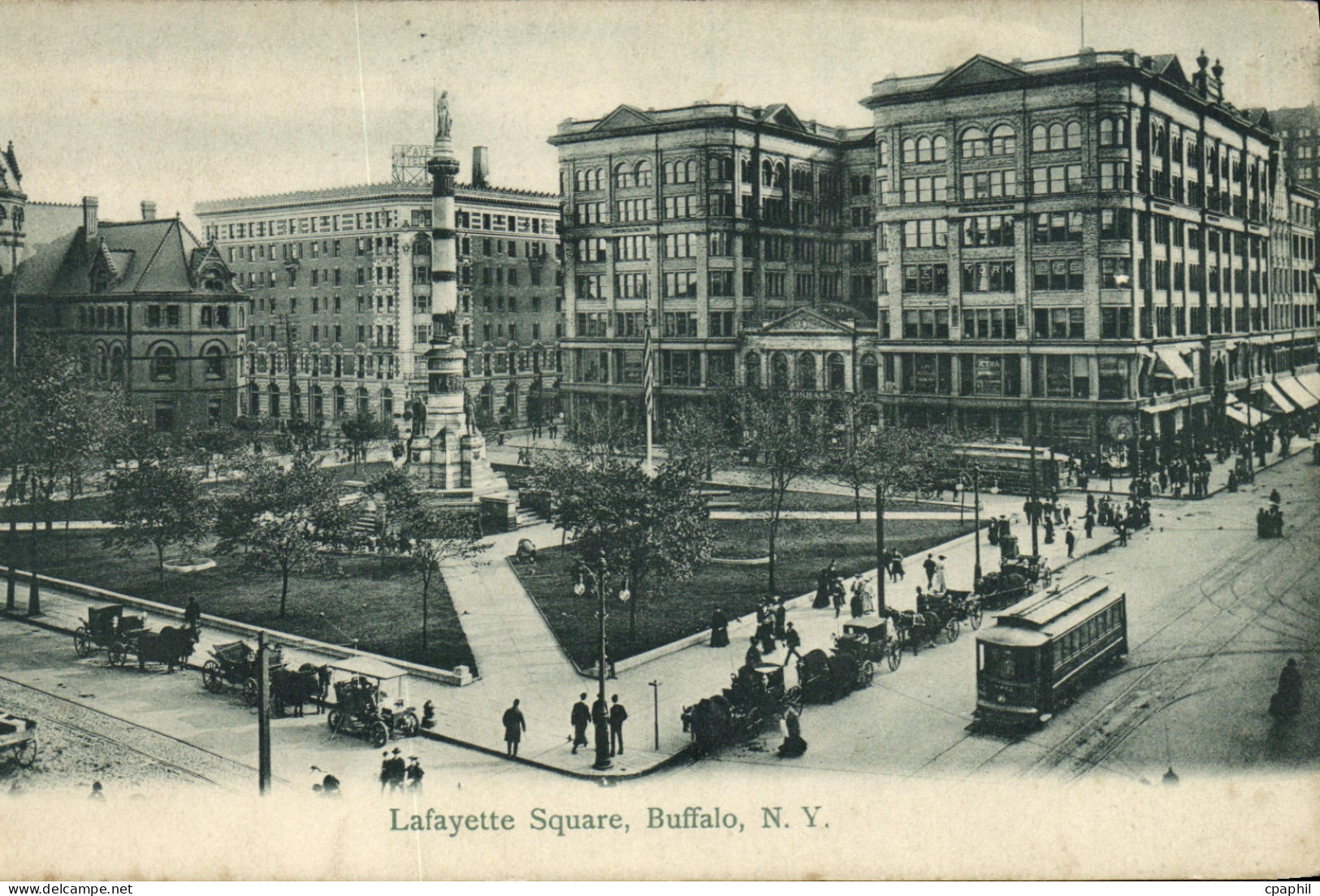 CPA Lafayette Square Buffalo Tramway