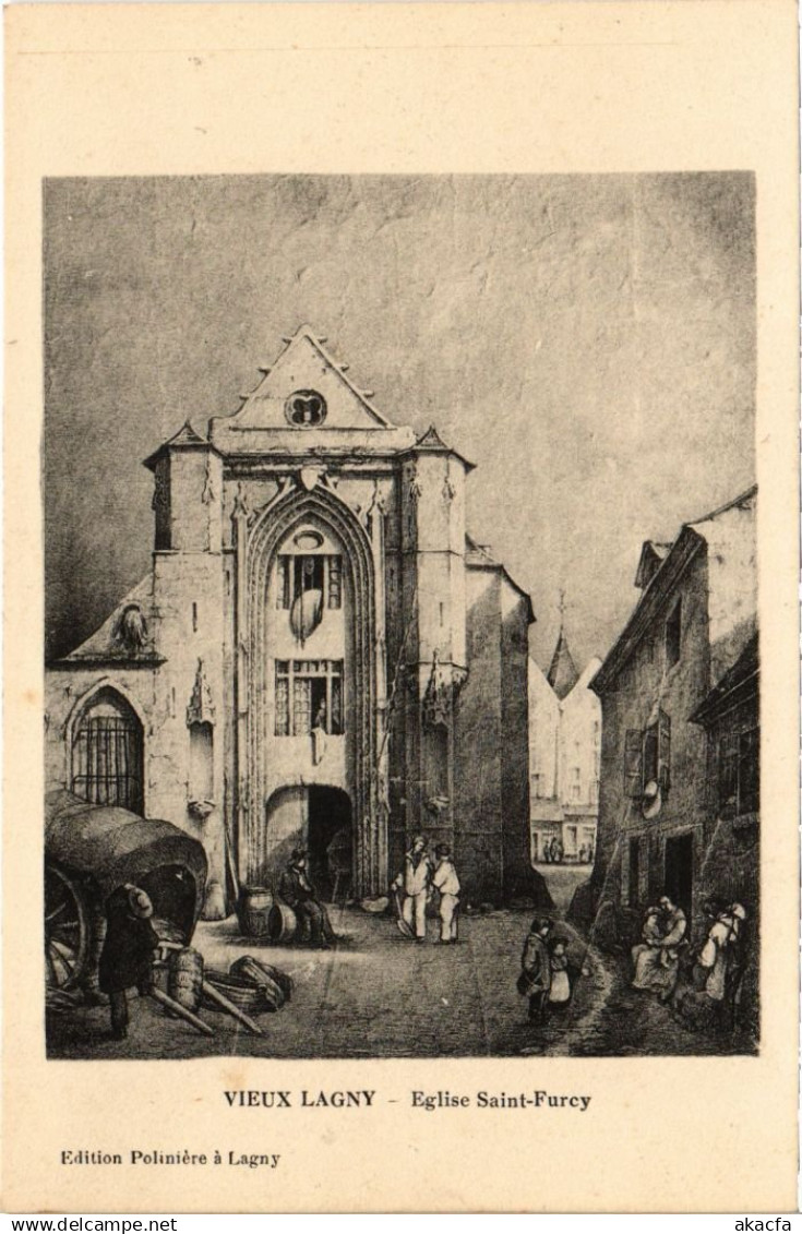 CPA LAGNY-sur-MARNE Vieux Lagny - Eglise Saint-Furcy (1299803)