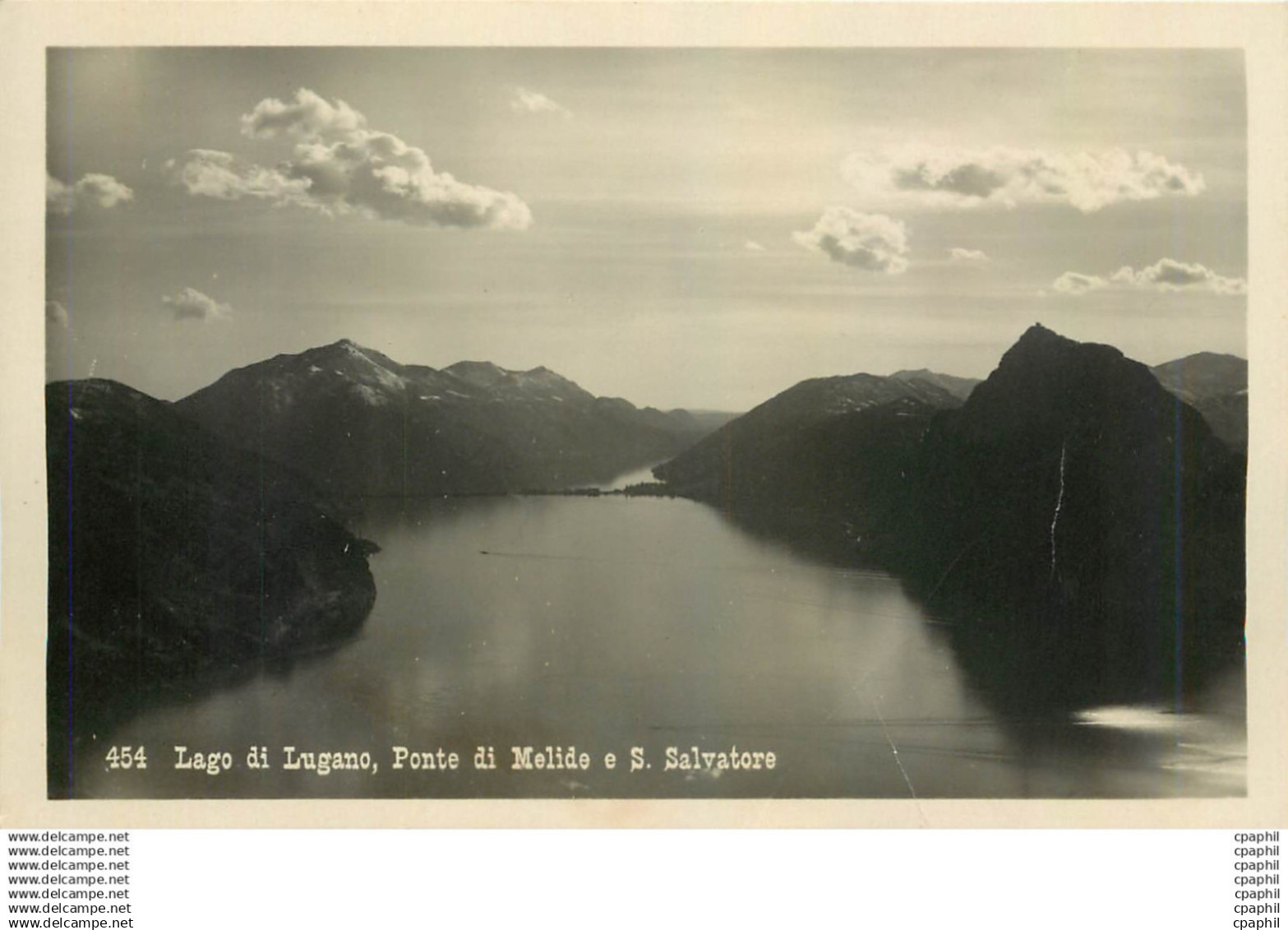 CPA Lago di Lugano Ponte de Melide e S Salvatore