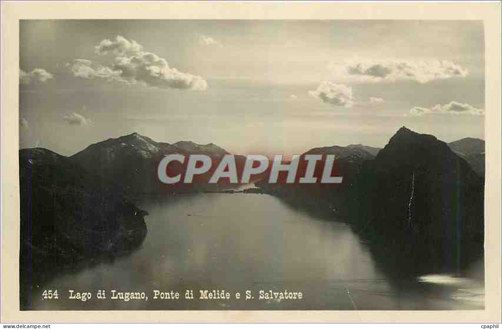 CPA Lago di Lugano Ponte de Melide e S Salvatore