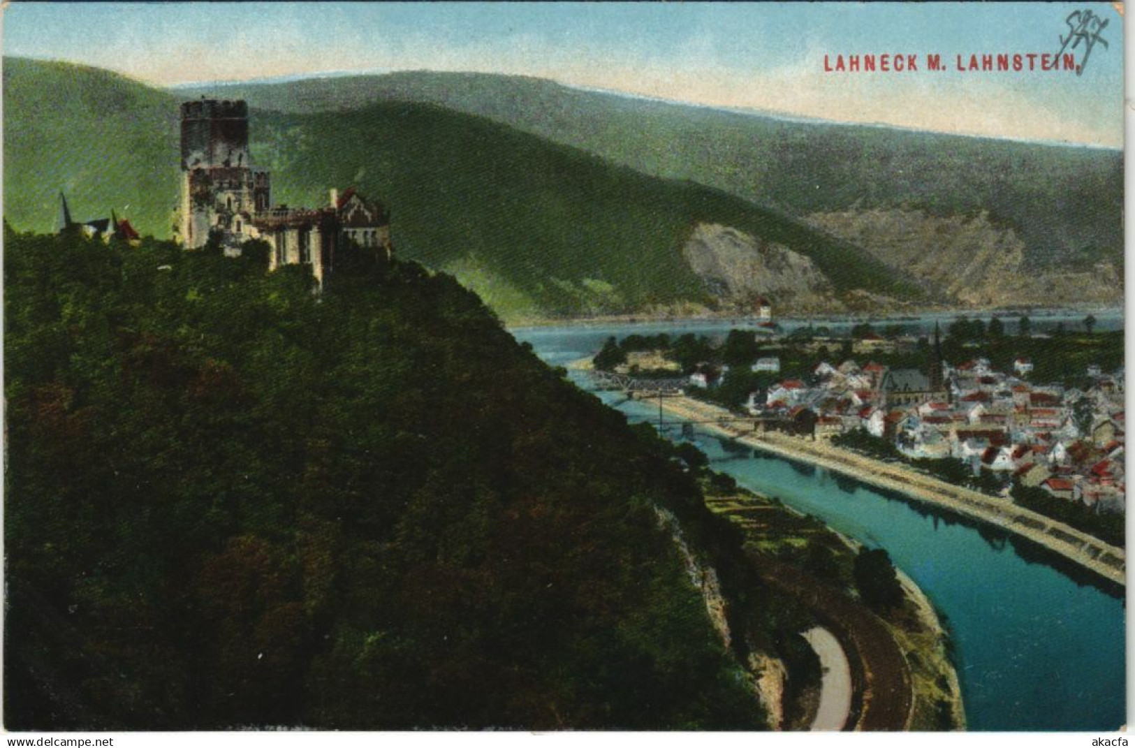 CPA LAHNSTEIN Lahneck mit Lahnstein GERMANY (1142024)