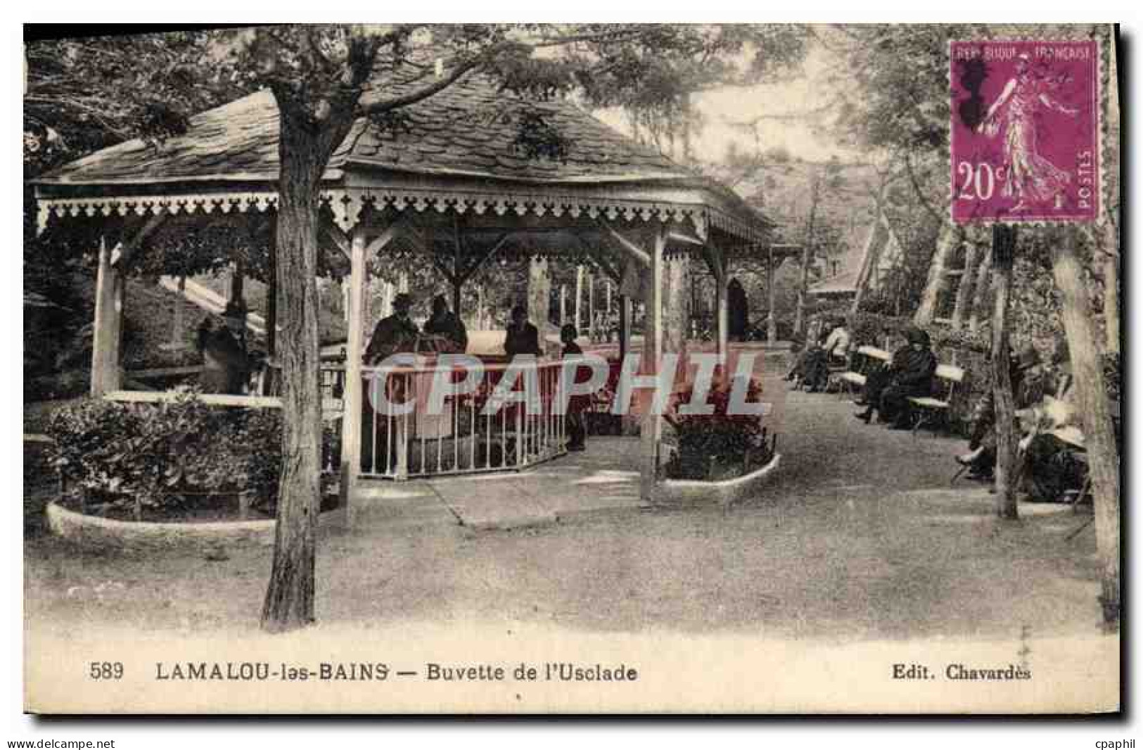 CPA LAMALOU les BAINS Buvette de I'Uselade