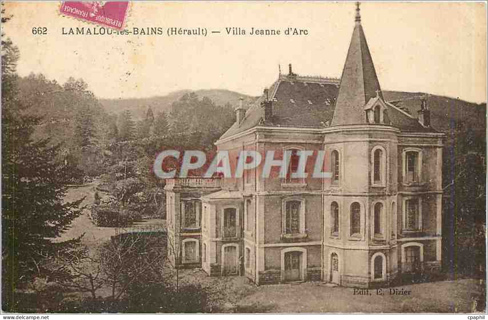 CPA Lamalou les Bains Harault Villa Jeanne d'Arc