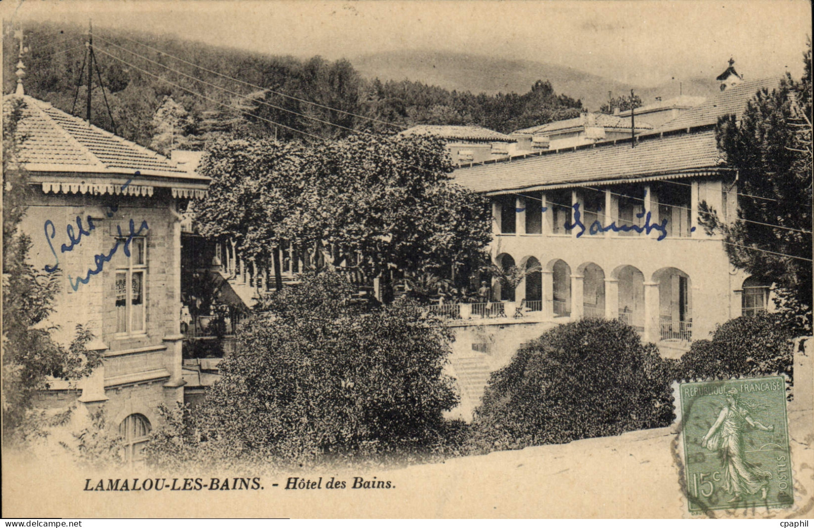 CPA LAMALOU LES BAINS Hotel des Bains