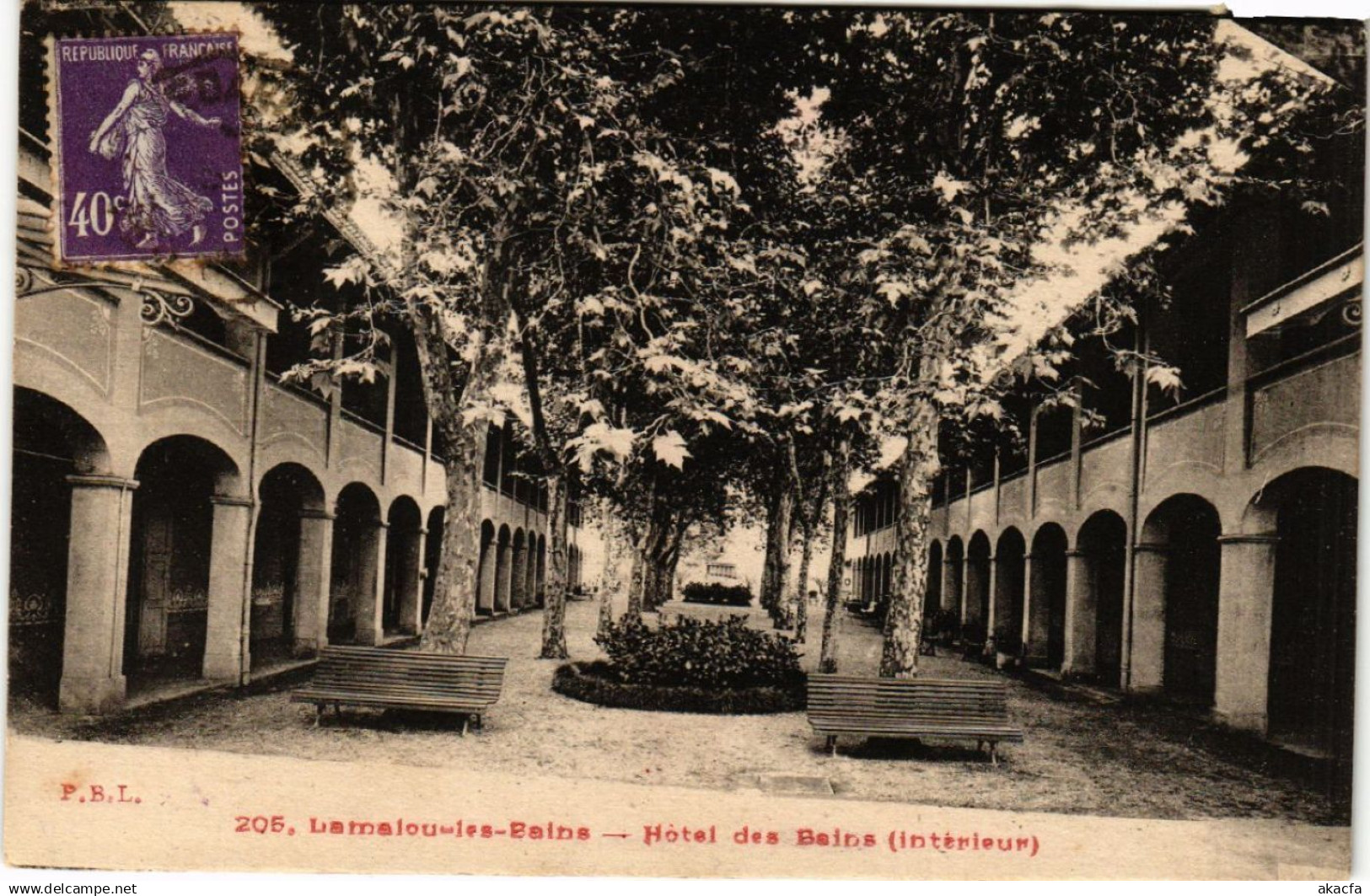 CPA LAMALOU-les-BAINS - Hotel des Bains (Intérieur) (518831)