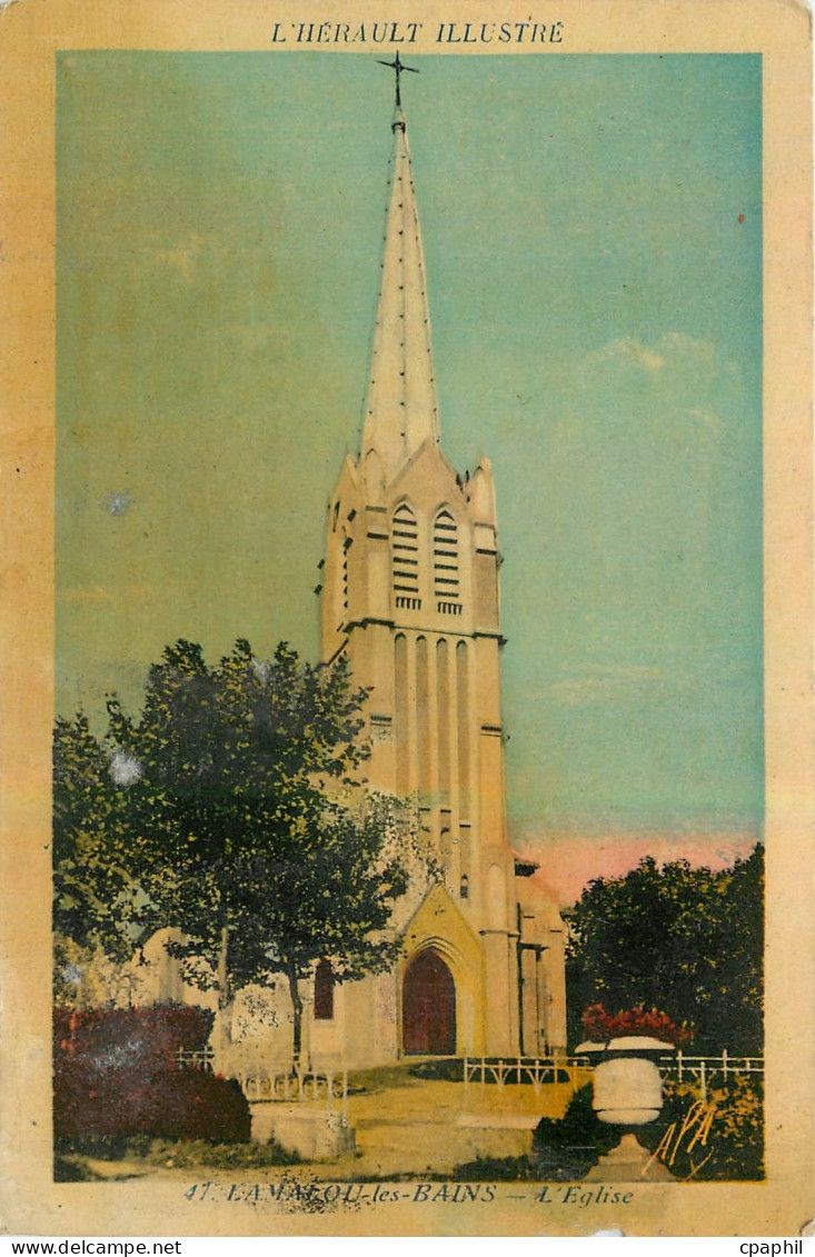 CPA Lamalou les Bains l'eglise