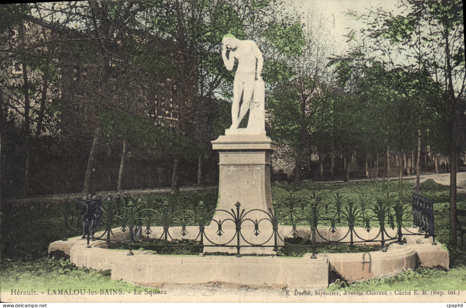 CPA LAMALOU les BAINS Le Square