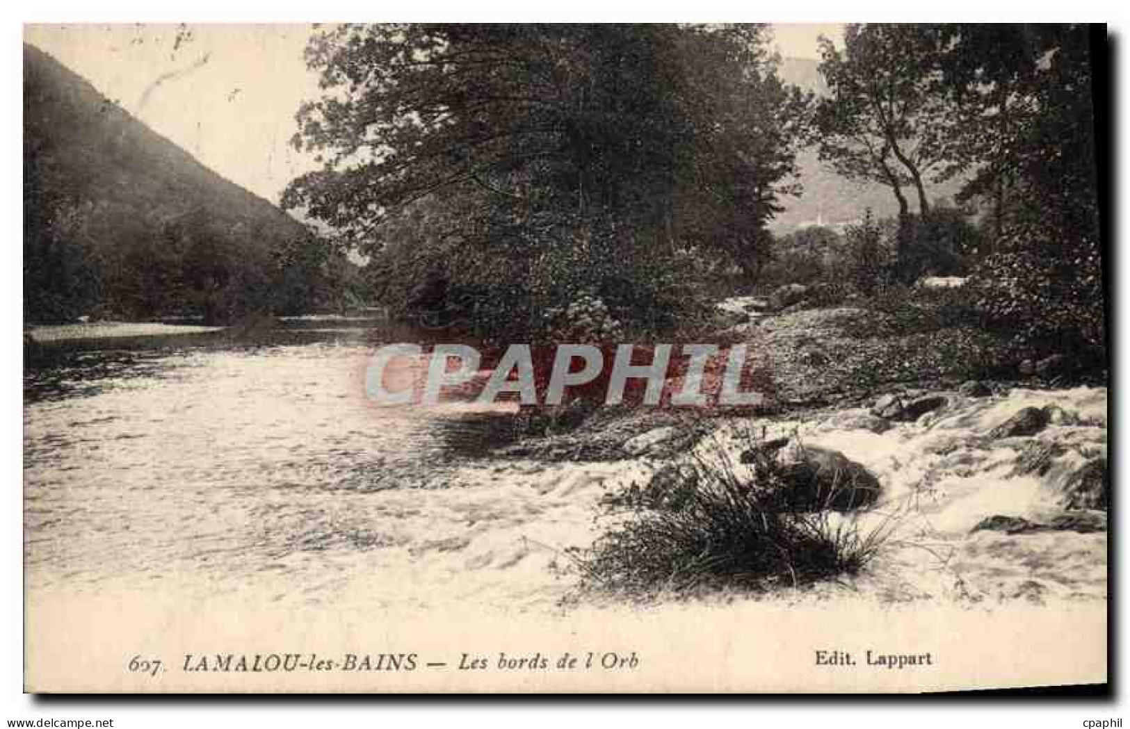 CPA Lamalou les Bains Les bords de l'Orb