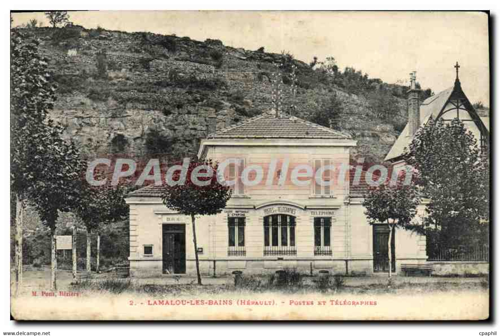 CPA Lamalou Les Bains Postes et télégraphes