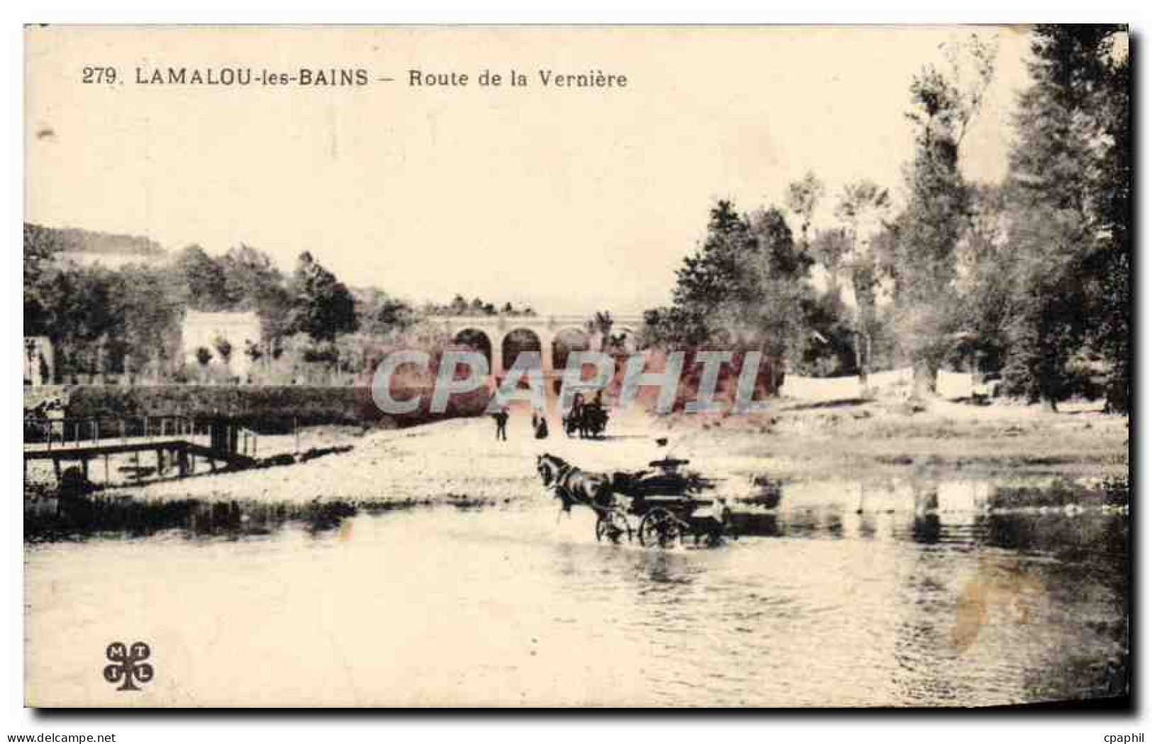 CPA LAMALOU les BAINS Route de la Verniere
