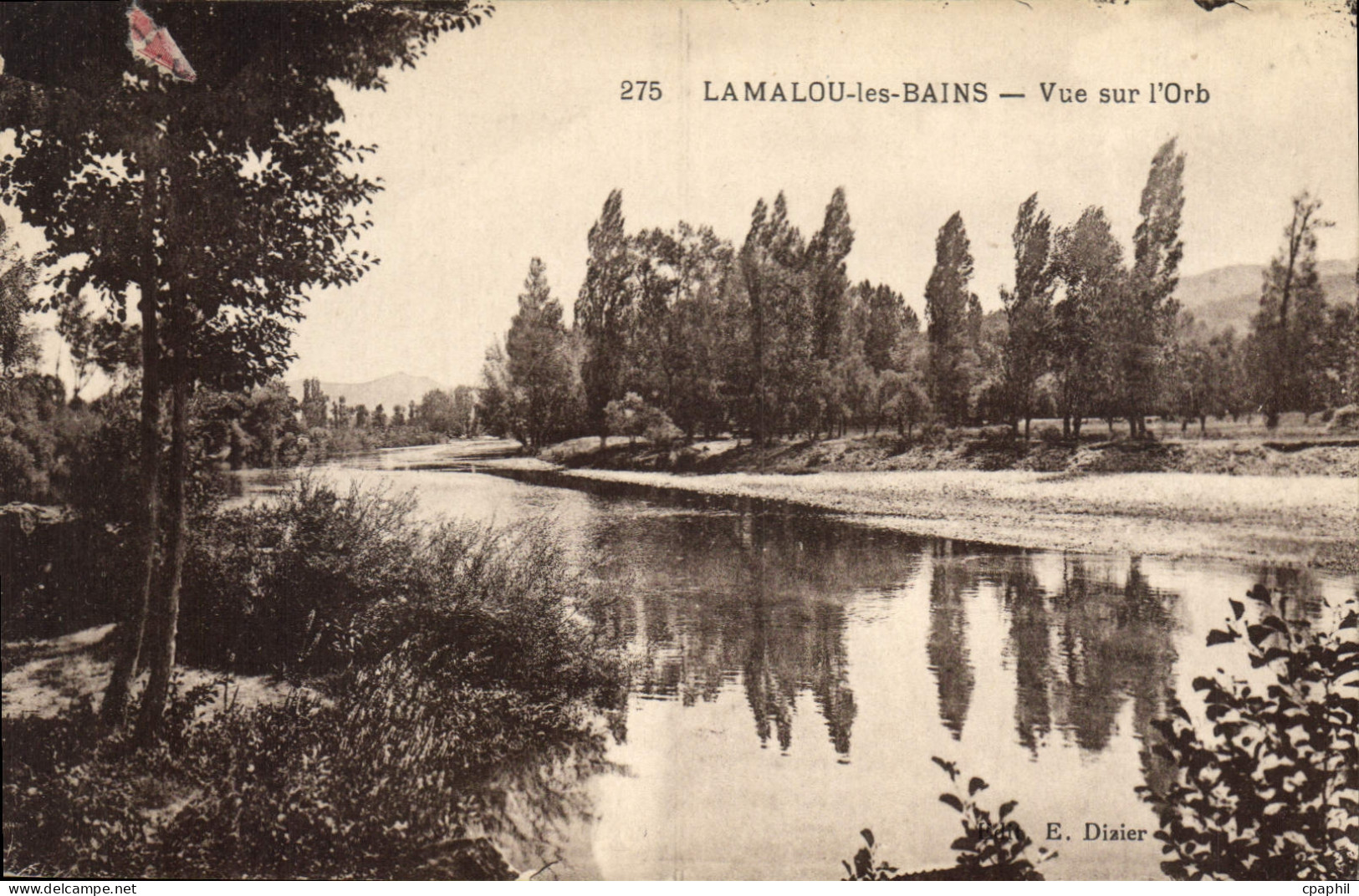 CPA Lamalou les Bains Vue sur l'Orb