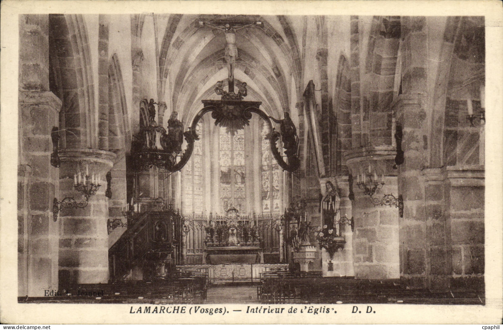 CPA Lamarche Interieur de L Eglise