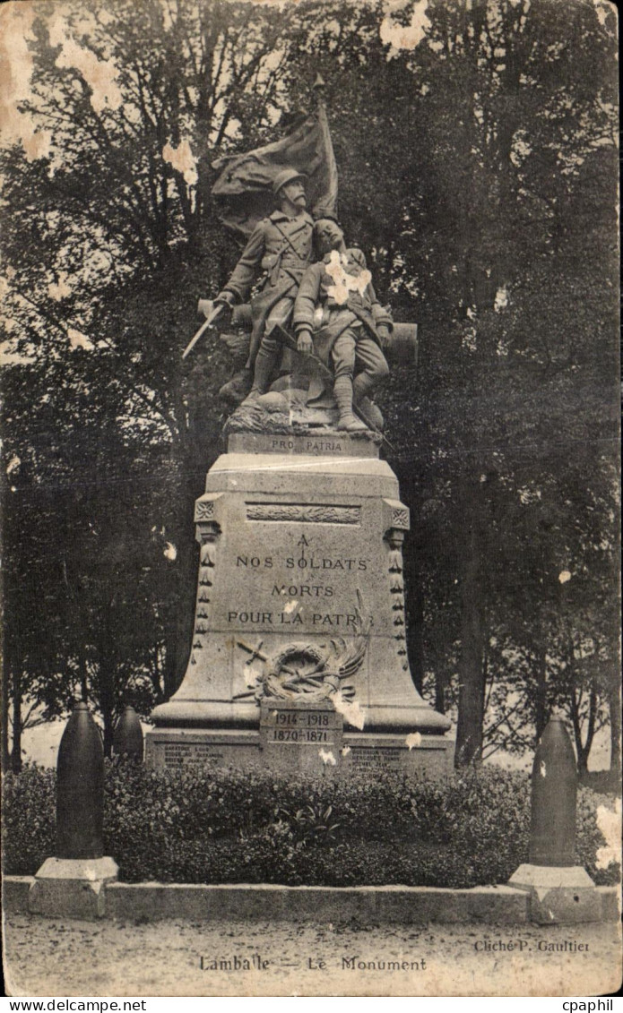 CPA Lamballe Le Monument