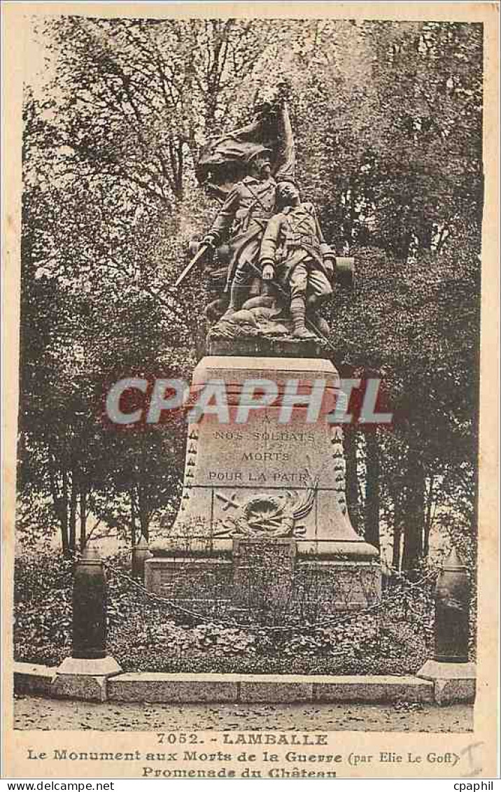 CPA Lamballe Le Monument aux Morts de la Guerre