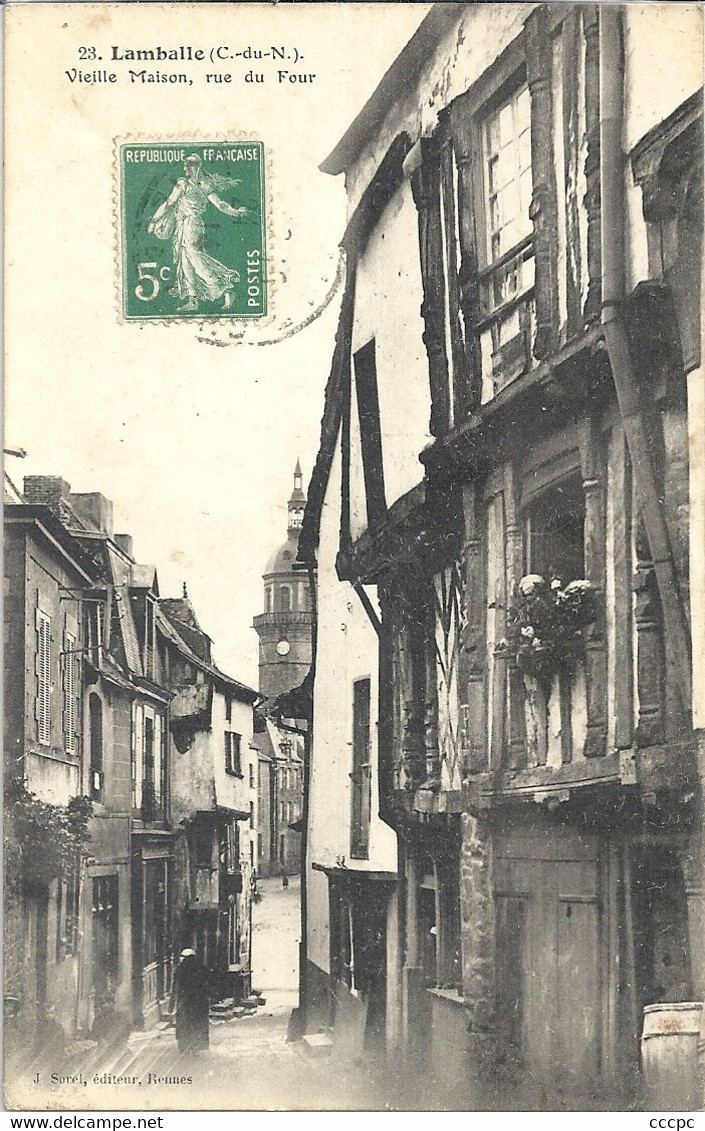 CPA Lamballe Vieille Maison Rue du Four