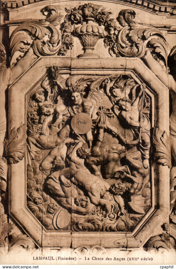 CPA Lampaul (Finistere) La Chute des Anges (XVII siecle)
