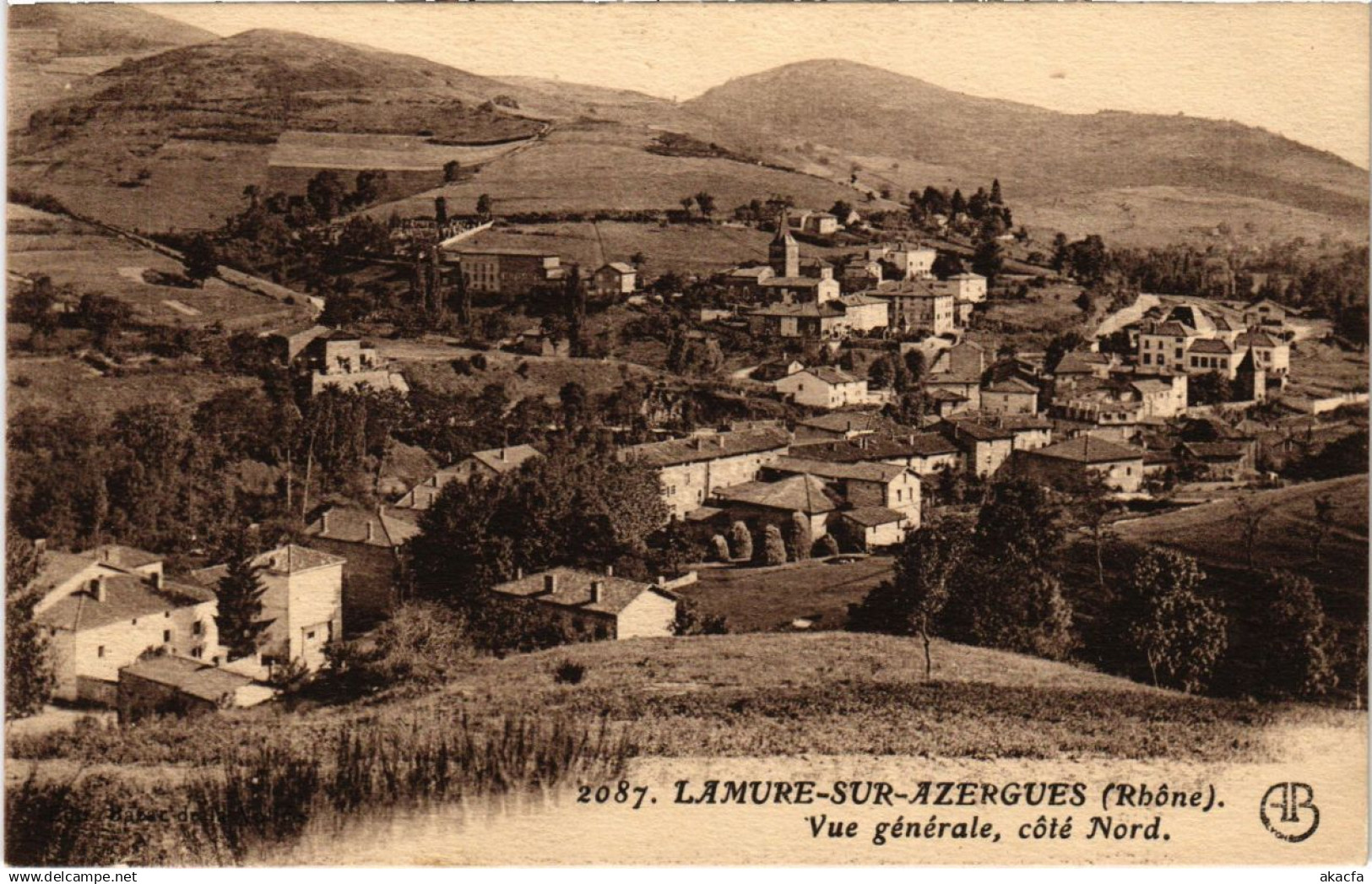 CPA Lamure-sur-Azergues - Vue Generale - Cote Nord (1036568)