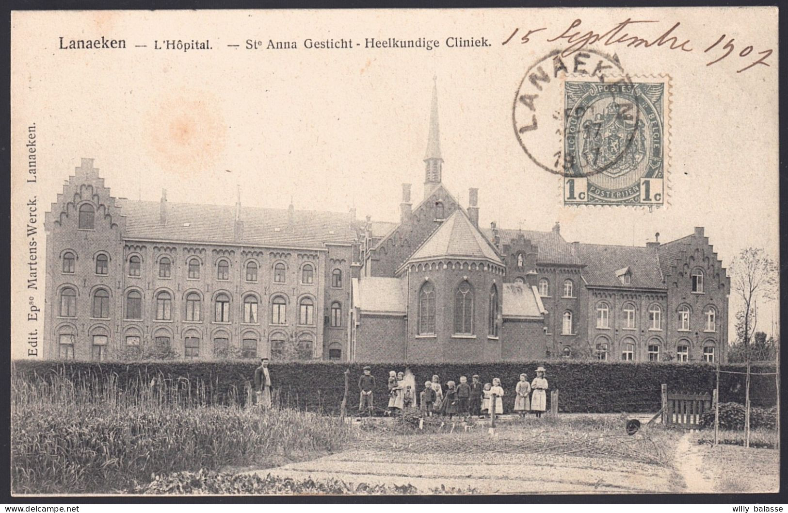 +++ CPA - LANAEKEN - LANAKEN - Hôpital - Carte animée   //