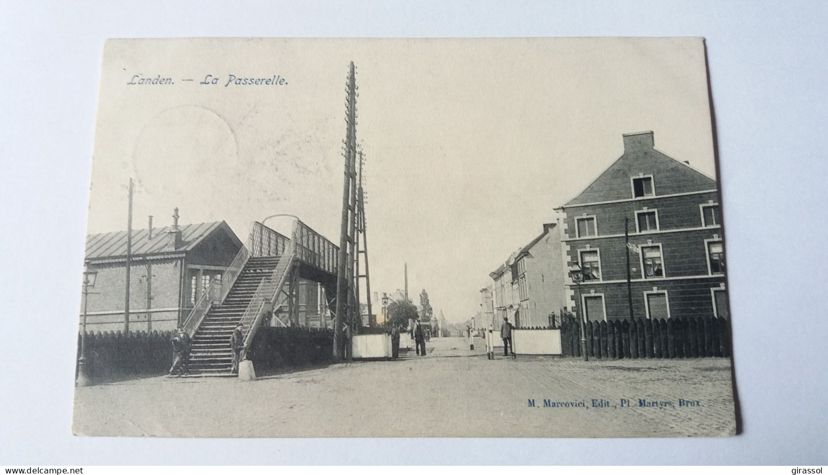 CPA LANDEN LA PASSERELLE 1905